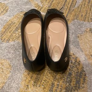 Women’s 8.5 Lauren Ralph Lauren Jayna Black Super Soft Leather Flats